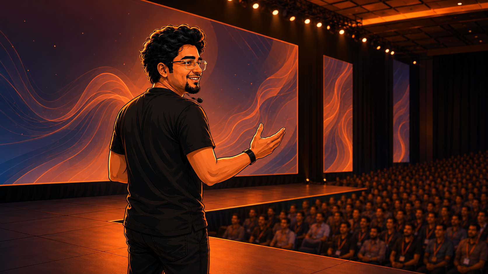 Shakil on stage
